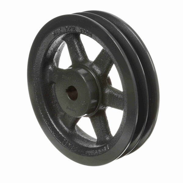 2 Groove Cast Iron Fhp - Finished Bore Sheave, 2BK80X3/4